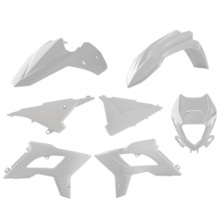 Polisport, sada plastů Beta Restyling, 2T 250/300 RR `13-17 Beta WHITE, bílá barva